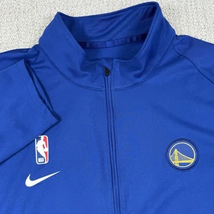 Maglione NBA Nike Dri-Fit Uomo Large Golden State Warriors Blu 1/4 Zip - Foto 1 di 5