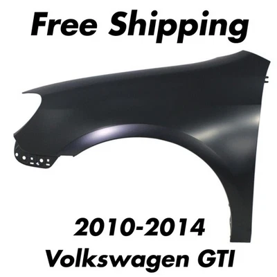 Guardabarros delantero acero imprimado lado del conductor izquierdo para Volkswagen GTI 2010-2014 Foto 1 de 3