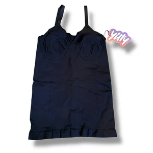 Yitty Damen-Tanktop fast nackt formend Größe 3X/4X schwarz nahtlos neu mit Etikett - Bild 1 von 3