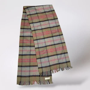 Vintage Stewart Appin Tartan Cashmere Wool Scarf Fringe Plaid Hilltop Scotland - Picture 1 of 7