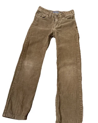 Pantalones de pana Lands End elásticos cintura ajustable para niños talla 6 marrón Foto 1 de 3