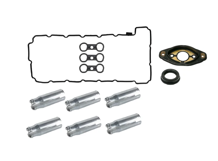 Conjunto de junta de tampa de válvula + 6x tubos de vela de ignição para BMW 128i 328i xDrive 528i X3 X5 - Imagem 1 de 1