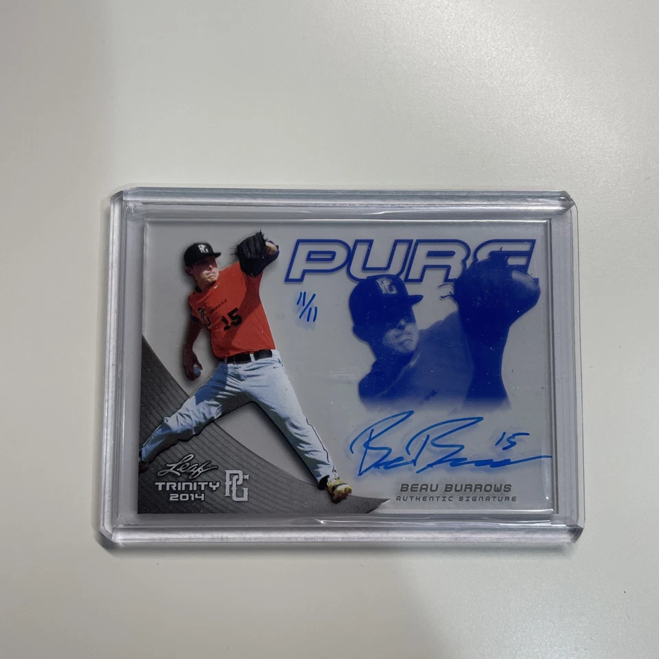 2014 Leaf Trinity Perfect Game Pure  Beau Burrows #PGP-BB1 Auto - Image 1 of 1