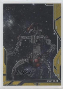 2018 Finest Star Wars Droids and Vehicles Gold Refractor 13/50 Droideka 13iq - Picture 1 of 3