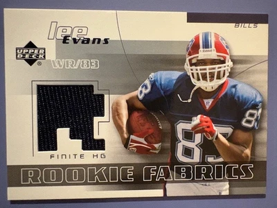 2004 Lee Evans UD Finite HG Rookie Fabrics Jersey - Image 1 of 2