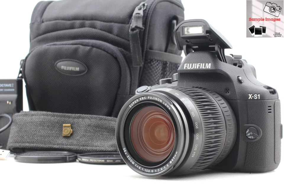 Fujifilm X-S1 Digital Camera 6.1-158.6mm F2.8-5.6 Lens JAPAN [Top MINT w/ Case] - Image 1 of 4