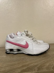 Women's- Nike Shox- Conundrum- 407989-162 White & Pink Size 7 - Picture 1 of 17
