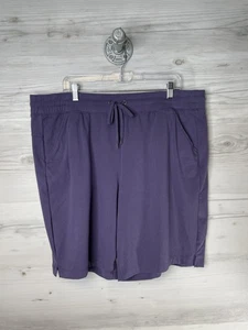 Pantaloncini Tek Gear donna 1x viola Essential Gear coulisse tasche maglia lounge - Foto 1 di 9