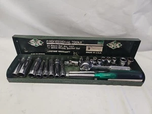 SK PROFESSIONAL TOOLS NO 1321 21 PIECE SET 1/4" DRIVE METRIC SOCKET SET - Picture 1 of 6
