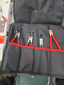 Knipex 00 19 56 Set 4 Pezzi Pinze Circolari in Rotolo (1 Punta Rotta) Vedi Foto - Foto 1 di 11