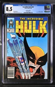 Incredible Hulk #340 - CGC 8.5 - Edicola e Pagine Bianche - Copertina Iconica - Foto 1 di 2