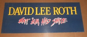 David Lee Roth Eat ‘Em and Smile Banner Promo 1985 Poster Van Halen 26x12 RARE - Picture 1 of 2