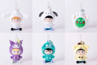 Mob Psycho 100 III × Sanrio Characters 6 Type Munyugurumi Plush Toy 6.7 Inch