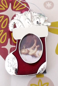 Nuevo Marco de Foto del Niño Jesús Medias de Navidad Adorno - Imagen 1 de 4