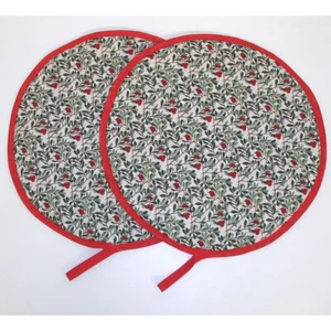 Aga Hob Lid Covers William Morris Winter Garden Arbutus Mats Pads x 2 - Picture 1 of 5