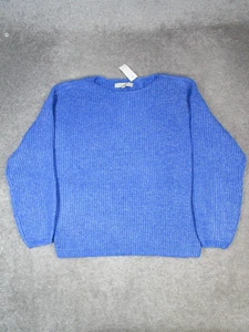 Loft Sweater Womens Large Blue Knit Pullover New - Picture 1 of 9