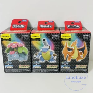 Pokemon Moncolle Figure Toy Mega Venusaur Mega Charizard Mega Blastoise Set of 3 - Picture 1 of 24