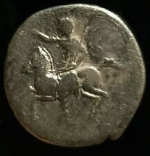 Domitian, 81-96 AD, AR  Denarius - Emperor on horse. Roman Imperial 