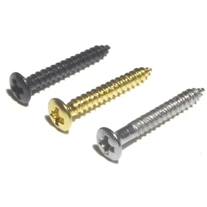 Guitar screws in chrome black or gold string tree pickup surrounds 2.1mm x 16mm - Picture 1 of 24