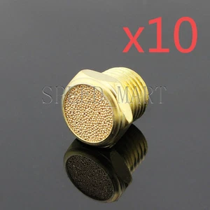 Silenciador silenciador de ruido de sonido válvula neumática de latón bronce 1/2 BSPT SLM-04 10 piezas - Imagen 1 de 1