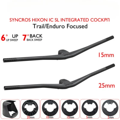 Sparks Rahmen Vollcarbon Fiber Fahrrad integriertes Cockpit MTB Fahrrad Lenker - Bild 1 von 4