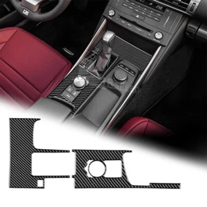 Cubierta de cambio de marchas adhesiva de fibra de carbono para Lexus IS250 IS300 IS350 IS200T 13-19 - Imagen 1 de 8
