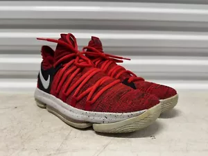 Scarpe Nike Zoom KD 10 uomo taglia 11 rosso velluto 897815-600 Kevin Durant - Foto 1 di 7