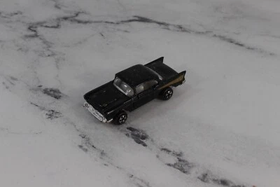 ZYLMEX 57 CHEVY HARDTOP P355 BLACK GOLD 1/64 Diecast Vehicle Doors Open - Image 1 of 4