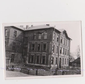 Old Poland Photo Original WWII Wilkowice Wolfsdorf School Dawna szkoła - Picture 1 of 2