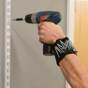 Silverline Magnetic Bracelet/Wrist-band Holder for Screw & Nail Hands-free Tool - Picture 1 of 2