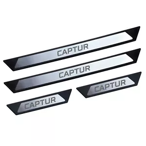 For Renault Captur 2019-2024 Door Sill Protectors, Stainless Steel 4 pieces - Bild 1 von 6