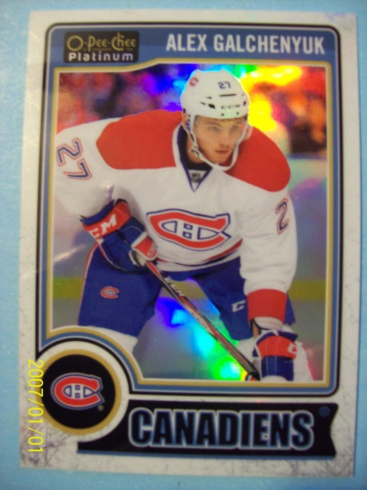 2014-15 O-Pee-Chee Platinum "White Ice" # 2 Alex Galchenyuk!  150/199 - Image 1 of 2