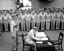 New World War II Photo: Surrender of Japan aboard USS MISSOURI, 1945 - 6 Sizes!