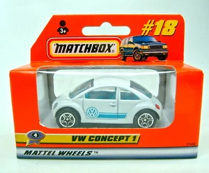Matchbox Superfast Nr. 18E VW Concept 1 / Beetle weiß top in Box - Bild 1 von 3
