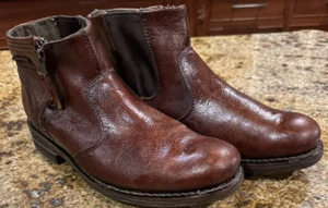 Caterpillar Size 10 mens Leather Ankle Side Zip Dress Boots CAT - Picture 1 of 11