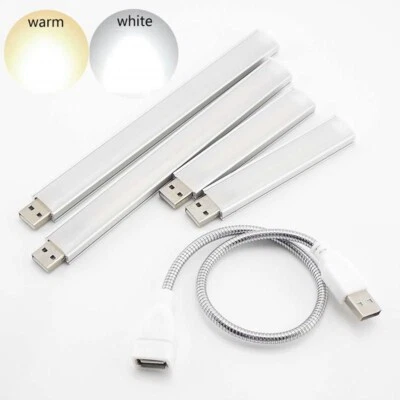 Portable Mini USB 5V LED Table Lamp 10LED 20Leds Reading Computer Night Lights - Image 1 of 4