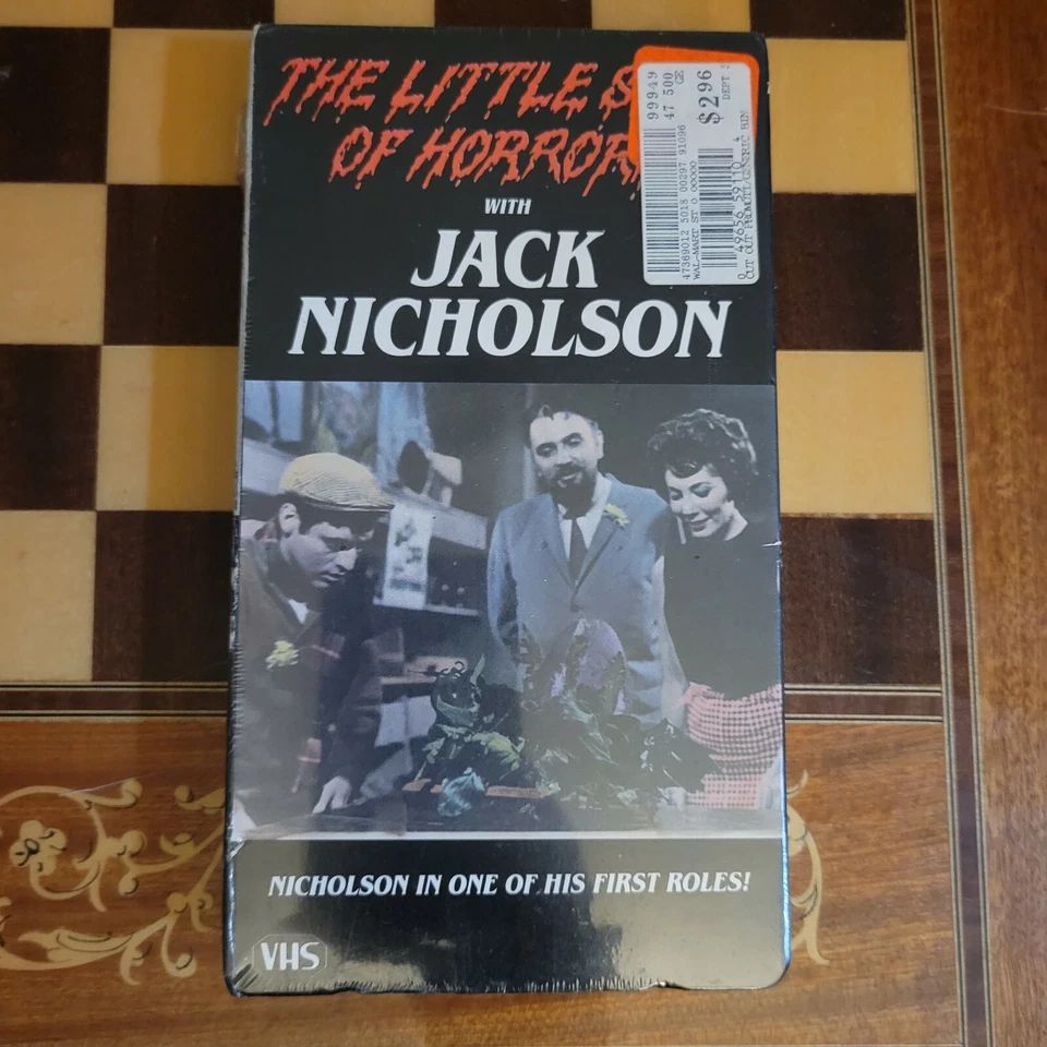The Little Shop of Horrors 1985 VHS Release Jack Nicholson Roger Corman