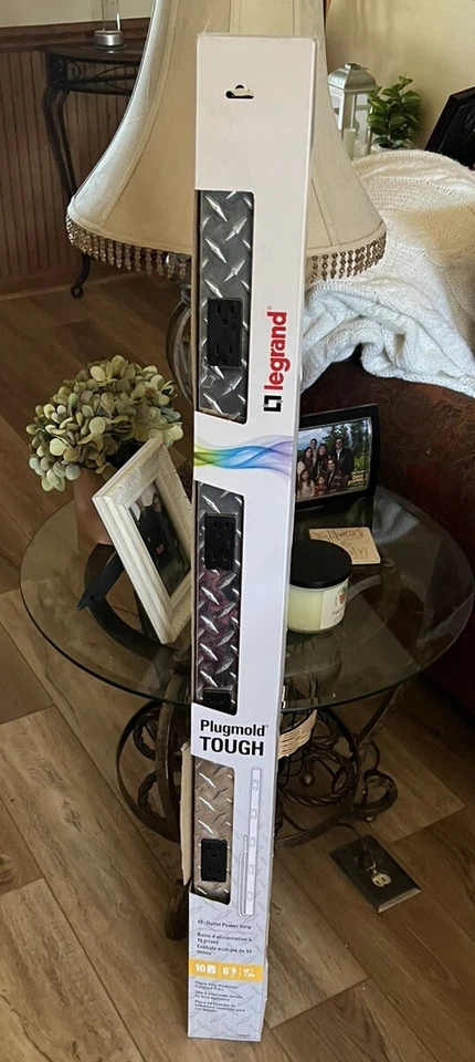 New Legrand Powerstrip 4' Heavy Duty Diamond Plate Steel Work Bench Desk  - Image 1 of 1