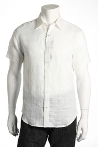 Perry Ellis White Button Down Shirt Sport L $60 - Picture 1 of 4