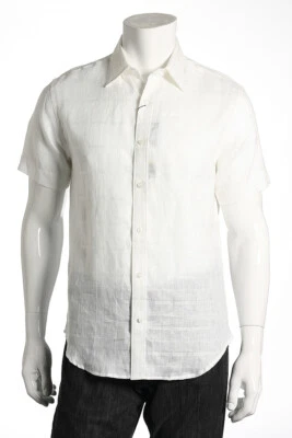 Perry Ellis White Button Down Shirt Sport L $60 - Image 1 of 4