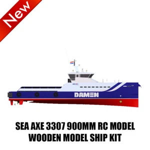Unassembled Kit DIY for DAMEN SEA AXE 3307 900mm RC Model Wooden Model Ship Kit - Picture 1 of 13