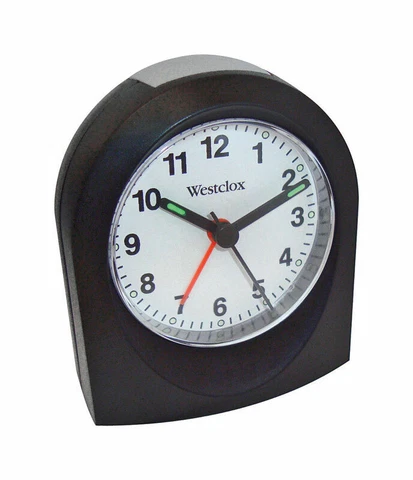 Westclox 3 in.   Black Alarm Clock Analog Cover