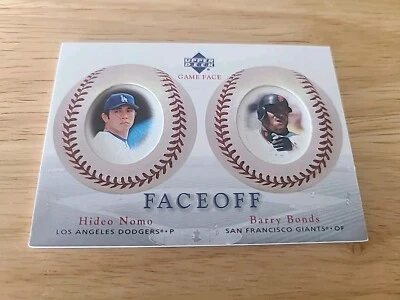 2003 Upper Deck Game Face Faceoff Hideo Nomo Barry Bonds #183 $$$ - Image 1 of 2