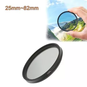 25~82mm Circular Polarizing CPL Filter for Nikon Canon Sony Fujifim Camera lens - Picture 1 of 11