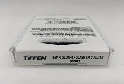 New Tiffen 55mm Glimmer Glass (Density 2) Filter - Soft Focus & Diffusion #55GG2 - Image 1 of 4
