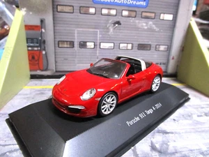 PORSCHE 911 / 991 Carrera Targa 4 rot red 2014 Atlas by Spark RAR 1:43 - Bild 1 von 5