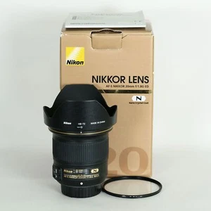 Nikon AF-S NIKKOR 20mm f/1.8G ED Lens with Filter for Nikon F Mount - Picture 1 of 20