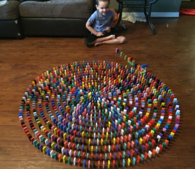 1000 Dominosteine Holz holzbausteine Bauklötze Holzklötze Kinde Domino Spielzeu - Bild 1 von 4