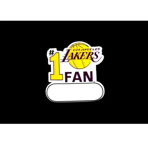 LOS ANGELES LAKERS #1 FAN MAGNET SIZE 3" BY 3" NEW NBA Cover
