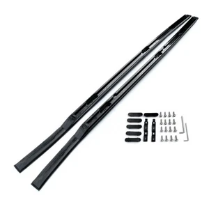 ROOF RAILS for DEFENDER L663 90 GLOSS BLACK HAWKE STYLING - Picture 1 of 6
